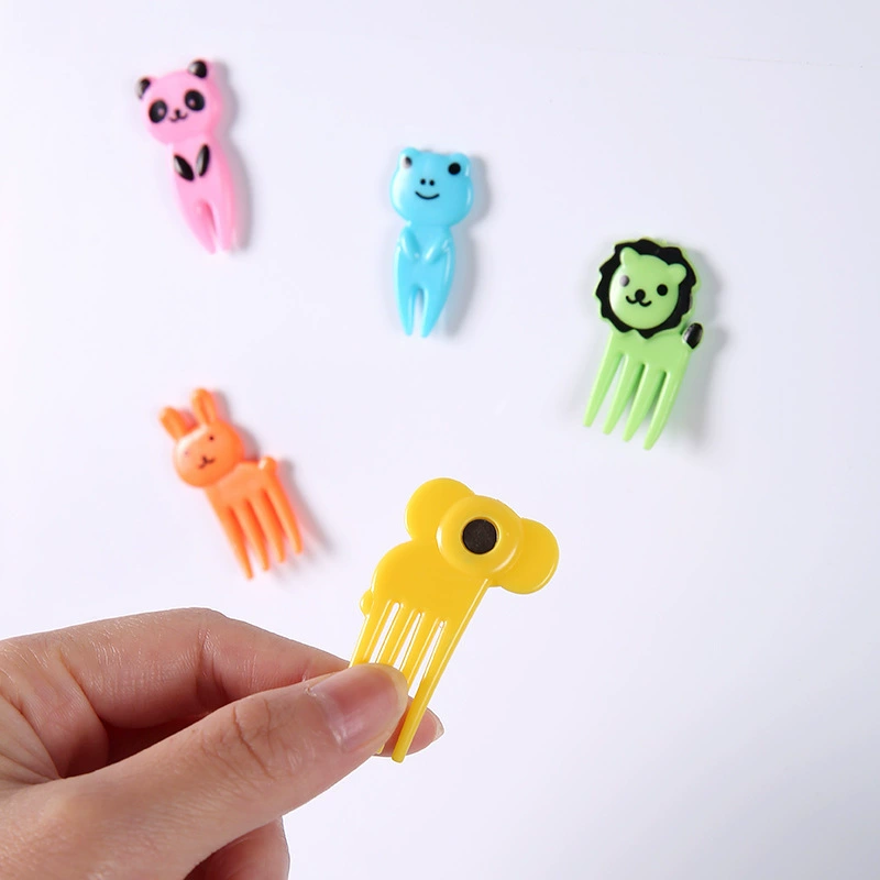 Пfr magnetic fridge magnet, cartoon fruit fork, elephant
