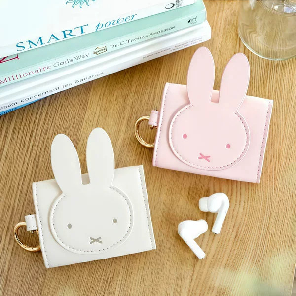 Spot Cute Rabbit Headphone Bag Headphone Protective Cover Key Bag Data Cable Cosmetics Bag Cartoon Hanging Bag Coin Purse