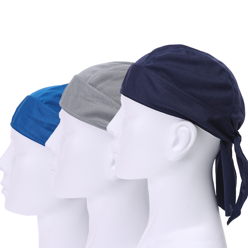 Outdoor Riding Pirate Hat Quick-drying Sports Headgear Sweat-wicking Breathable Sun-protection Headgear Pirate Headscarf Sports Cap