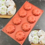 DIY南瓜造型硅胶模具手工巧克力甜品装饰 网红露楚腊瓶糖滴胶石膏