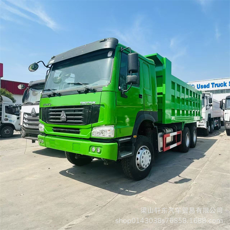Used Howo 6x4 dump truck, eight-wheel dump truck for mining and construction, suitable for transporting waste materials, and available for export