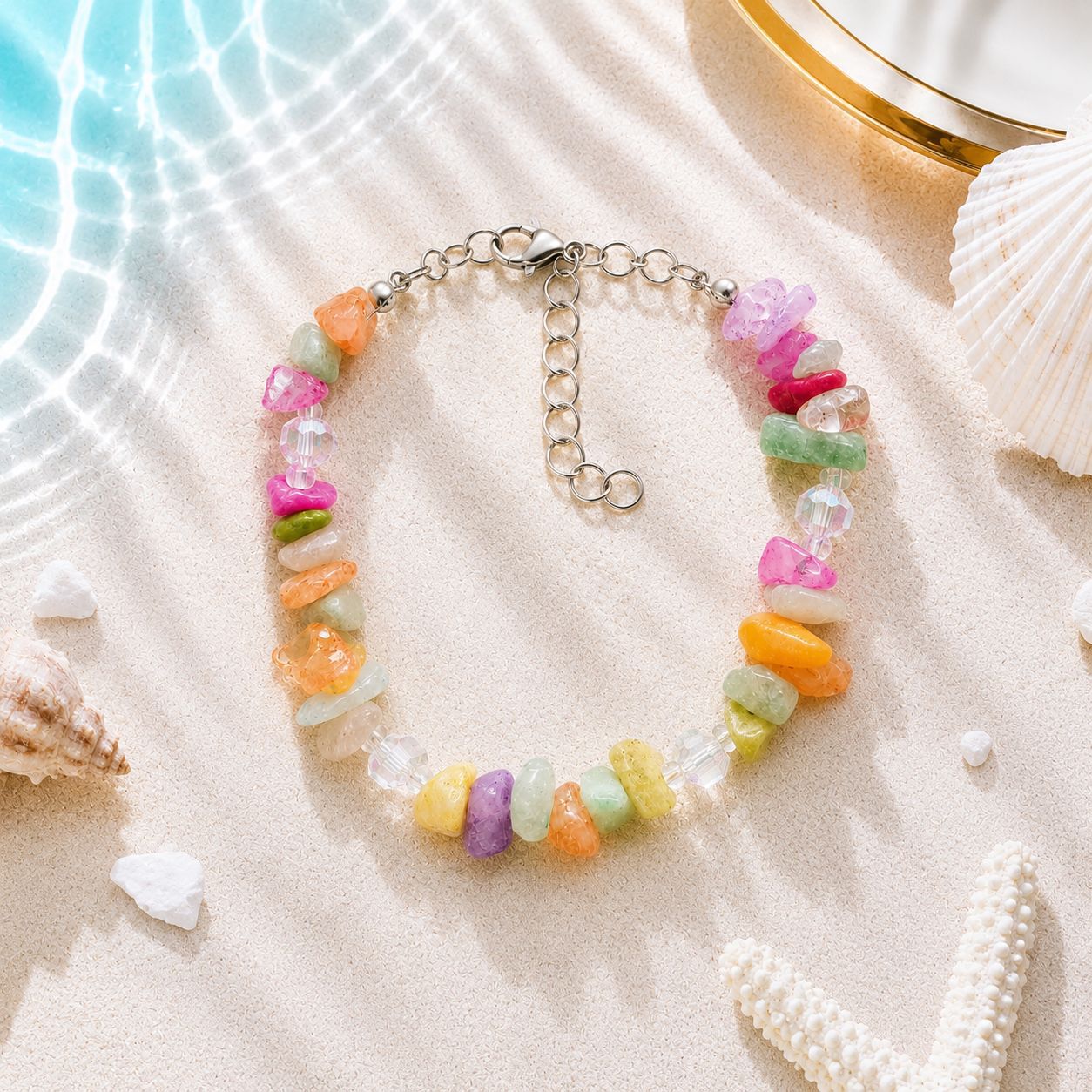 Concha natural, estrella de mar, caracola, pulsera tejida a mano, estilo oceánico, vacaciones en la playa, joyería de nicho para mujer, verano image 54