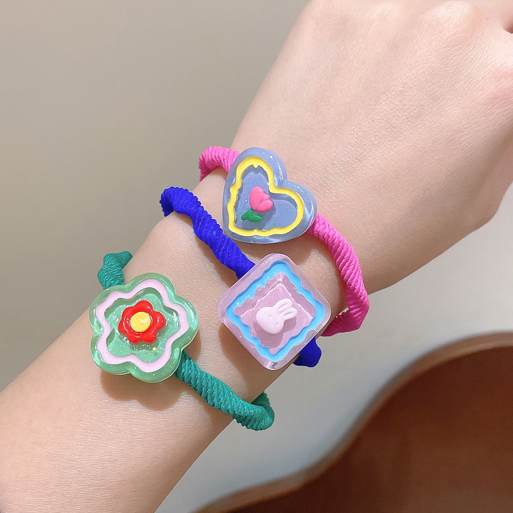 Estilo coreano nuevo estilo flor fresca banda para el cabello al por mayor accesorios para el cabello de dibujos animados lindo cuerda para el cabello