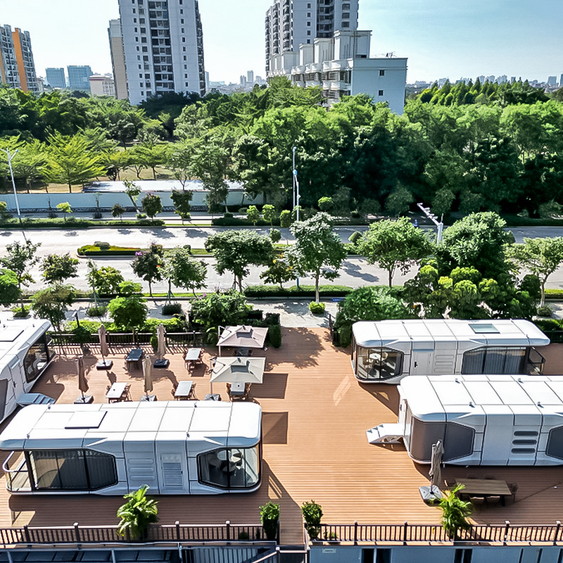 Cápsula espacial casa móvil Internet celebridad check-in tapa dura al aire libre B&B casa inteligente Apple almacén fabricante móvil nuevas áreas rurales