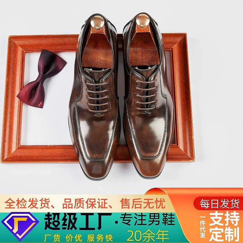 Обувь ручной работы 2025, новые оксфорды, мужские туфли из натуральной кожи, деловой британский стиль, официальные мужские свадебные туфли для жениха, мужские туфли