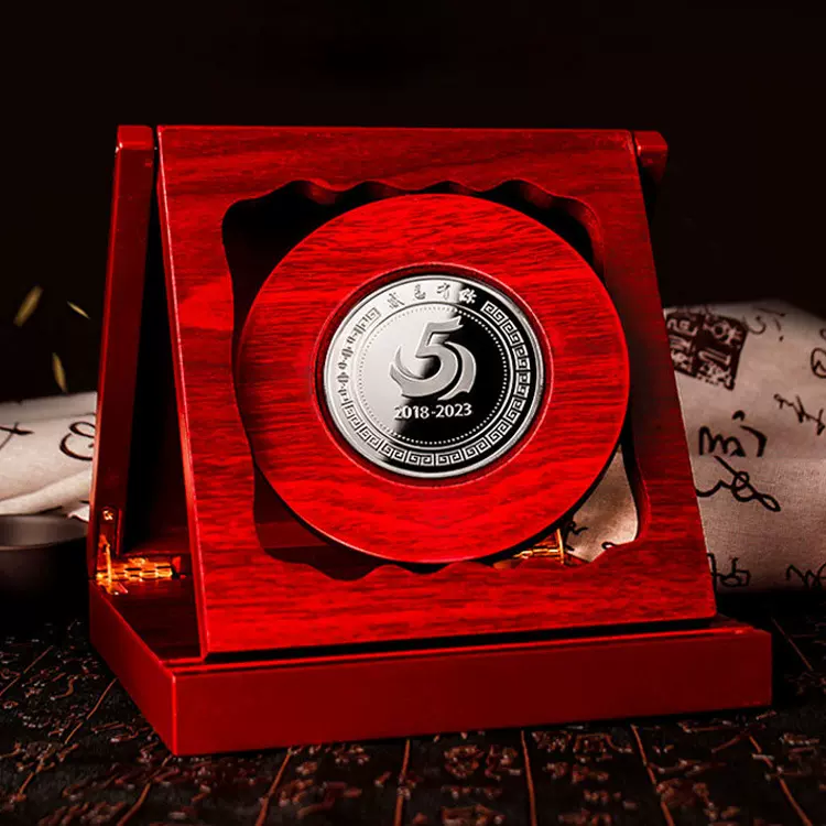 纪念币定 制公司周年庆金银币贵金属纪念章Ag999纯银纪念兔年银币
