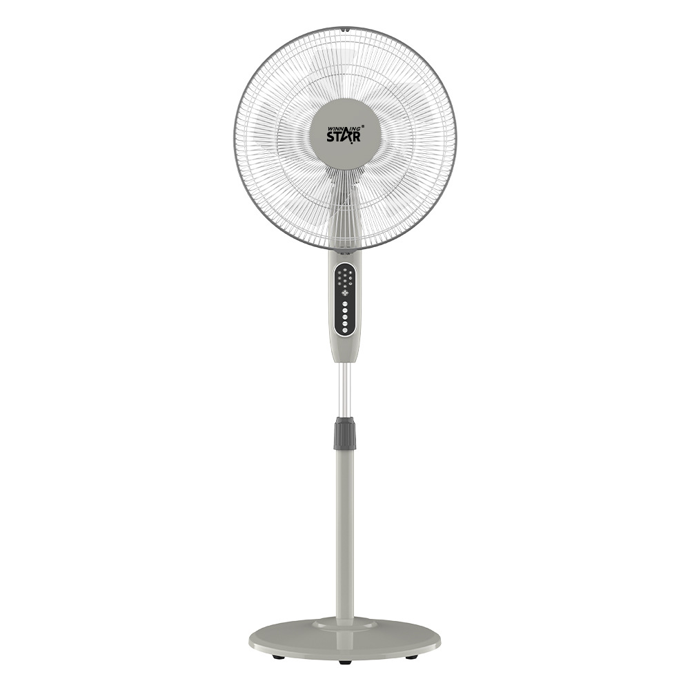 Winningstar transfronteriza Venta caliente estándar europeo británico 16 pulgadas hogar 50W sacudiendo la cabeza ventilador de piso portátil