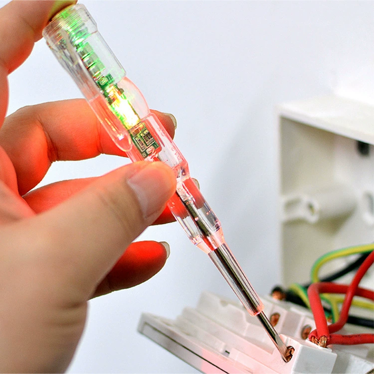 Трансграничная многофункциональная электрическая ручка для электрика, интеллектуальная индукционная высокоцветная электрическая тестовая ручка для измерения сломанных проводов, электрическая тестовая ручка высокой яркости с цветным светом