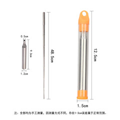 Outdoor stainless steel blowtorch camping barbecue firestarter retractable blowtorch tube blower cooking utensil