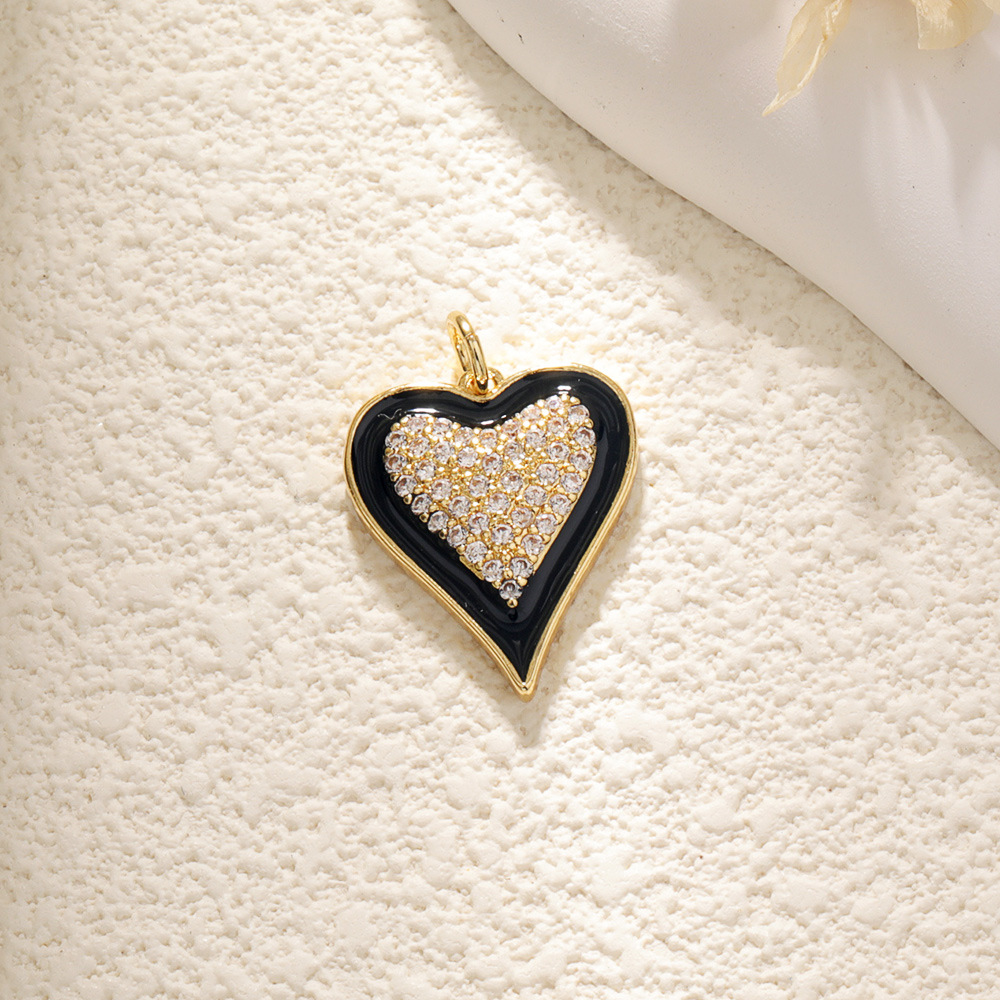 3g Weight Pendant Jewelry Making Type DIY Jewelry Accessories Classification 1 Piece Quantity Copper Material Star, Heart Shape Pattern Elegant Style 1 Piece Copper Star Heart Shape Pendant 3