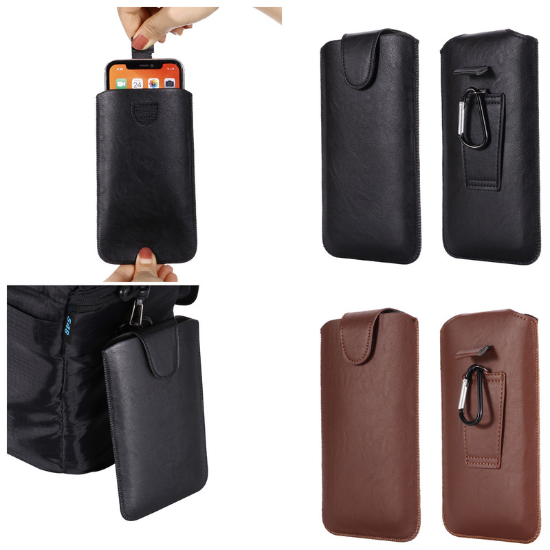 Suitable for S25Plus, Waist-Mounted Phone Pouch with Belt Clip, Universal Phone Case with Carabiner and Universal Lock