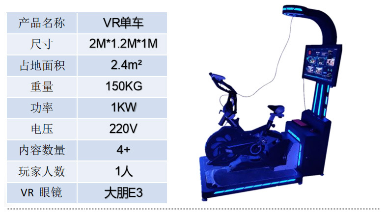 VR bicycle-partial payment