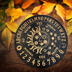 跨境新款木質工藝擺件家居裝飾椴木雕刻水晶能量板塔羅擺件