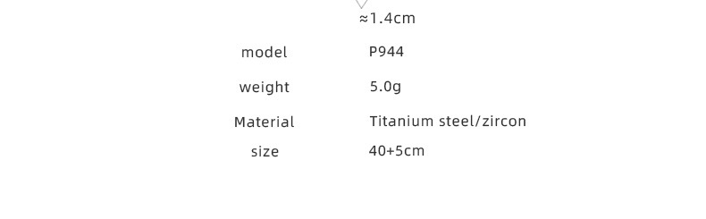 Fashion Heart Shape Titanium Steel Pendant Necklace Plating Zircon Stainless Steel Necklaces