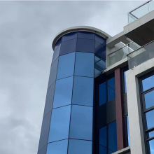 隐框玻璃外墙 办公楼铝合金框架玻璃幕墙工程写字楼幕墙定制