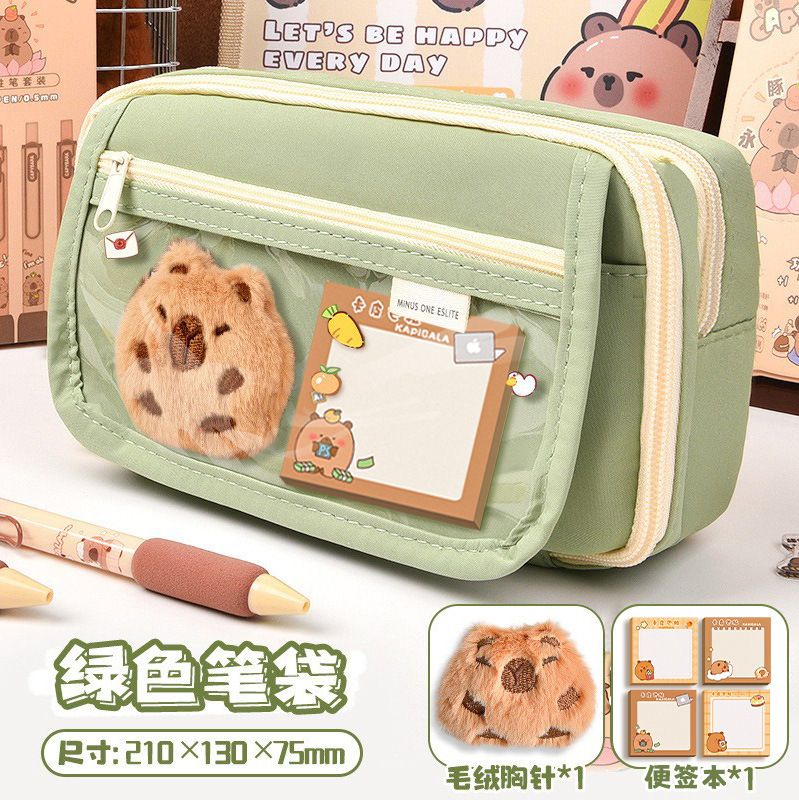 Estuche de lápices grande para niñas, escuela primaria, multifunción
