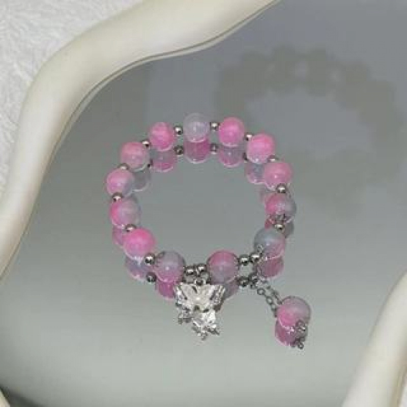 S012-옥부화나비팔찌 [로즈핑크]#SZ274번