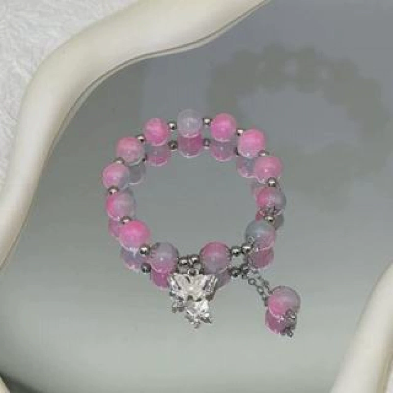 Jingdezhen ceramic bead bracelet, handmade, elastic, gift boxed (OPP)