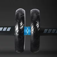 Power Factory EVA Роликовый бытовой тихий двухколесный тренажер для брюшной полости Тренажер для мышц живота Колесо для упражнений на брюшной полости