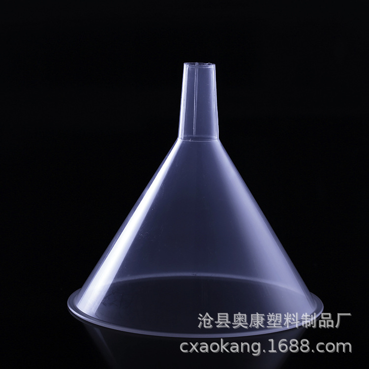 厂家现货   教学实验室器皿用PP材质透明三角漏斗 120mm