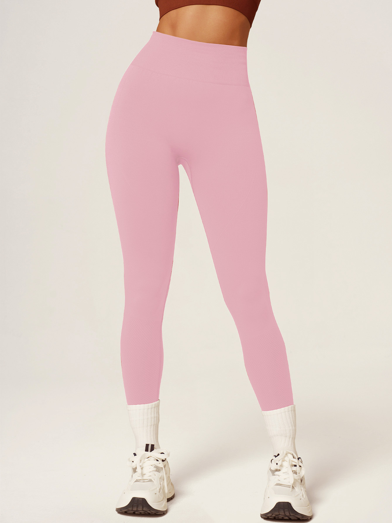 Transfronterizo Europa y América sin costuras de cintura alta elevación sin líneas embarazosas, pantalones deportivos de yoga, pantalones de gimnasio image 12