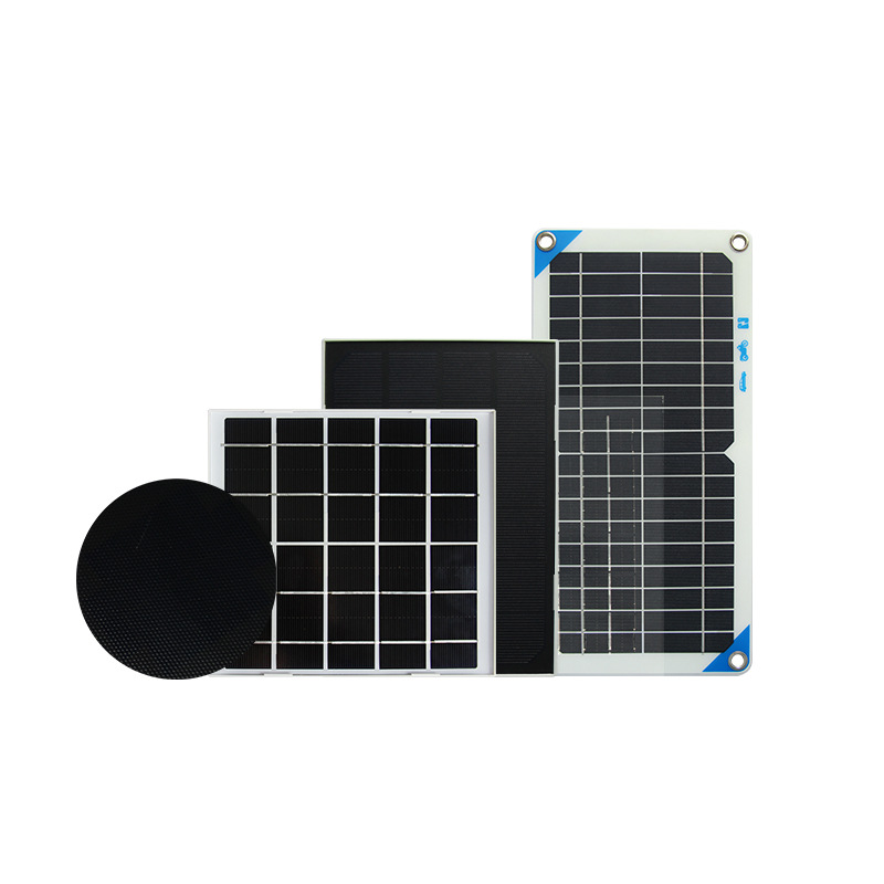 Panel solar tipo placa pequeña 3W5W mini panel solar placa de carga doméstica placa de goteo placa de generación de energía fotovoltaica