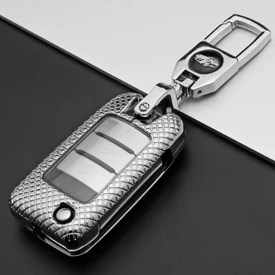 Roewe Ei5 i6plus RX3 — Car key bag - a-plaid-silver-metal-square-buckle