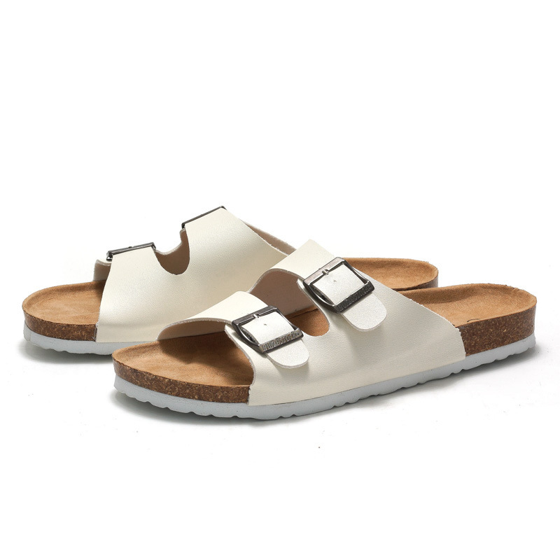 Cross-border Couple's Cork Men's Slippers Summer Flip-flops Beach Sandals and Slippers Korean-style Trendy Sandals Casual Slippers