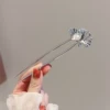 Two tooth double apricot leaves-silver