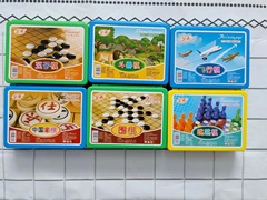 卸売りの将棋の小さい箱の中の五子の碁の子供の闘獣の碁の飛行の碁の碁の碁の種類の箱の碁の露店