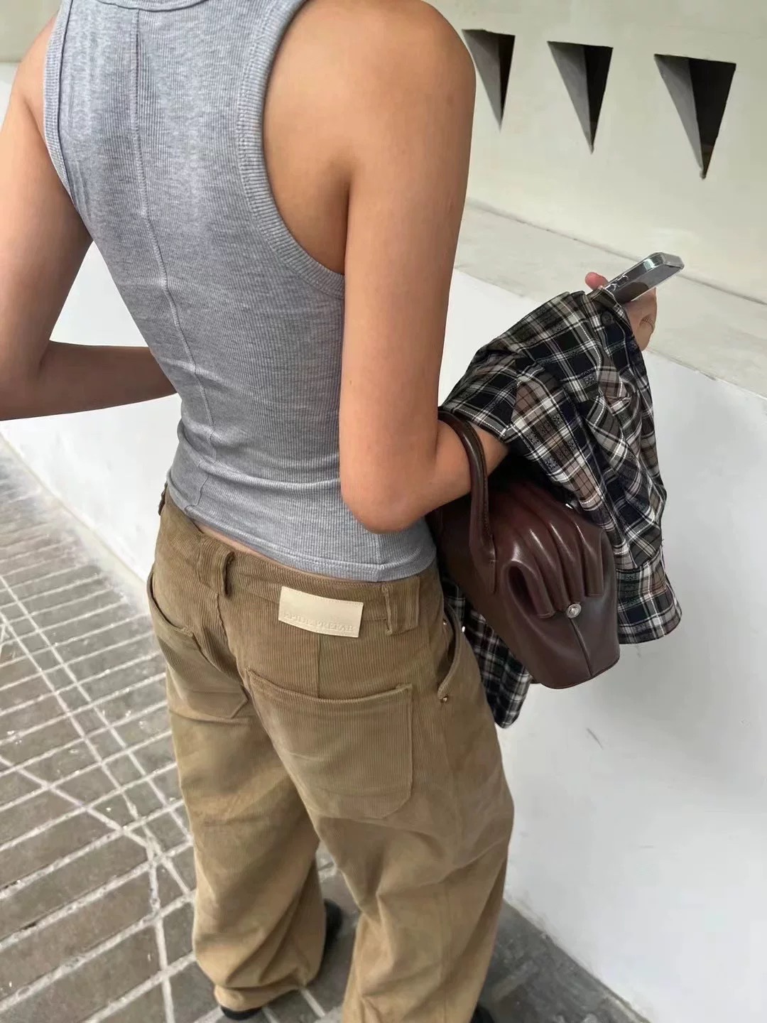 Epi Old Money Style Corduroy Casual Pants Loose Fit Unisex_voghion.com