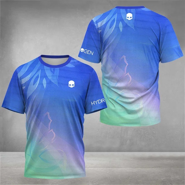 2025 venta caliente moda 3D impresión digital para hombres deportes deportes suelta transpirable manga corta cuello redondo camiseta en stock