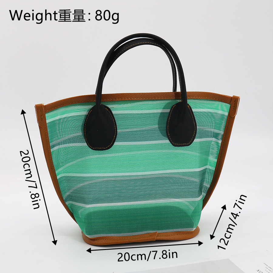 녹색 줄무늬 토트