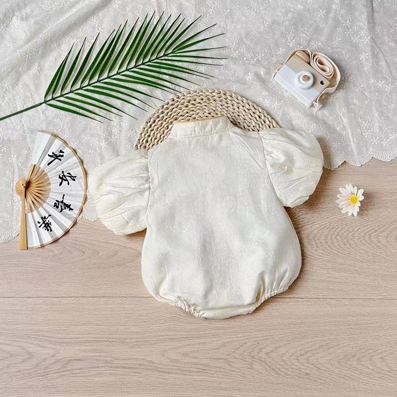 패션 세련된 중국 스타일 반팔 바디 옷  소녀 여름 옷 청삼 학카 중국 스타일 의상