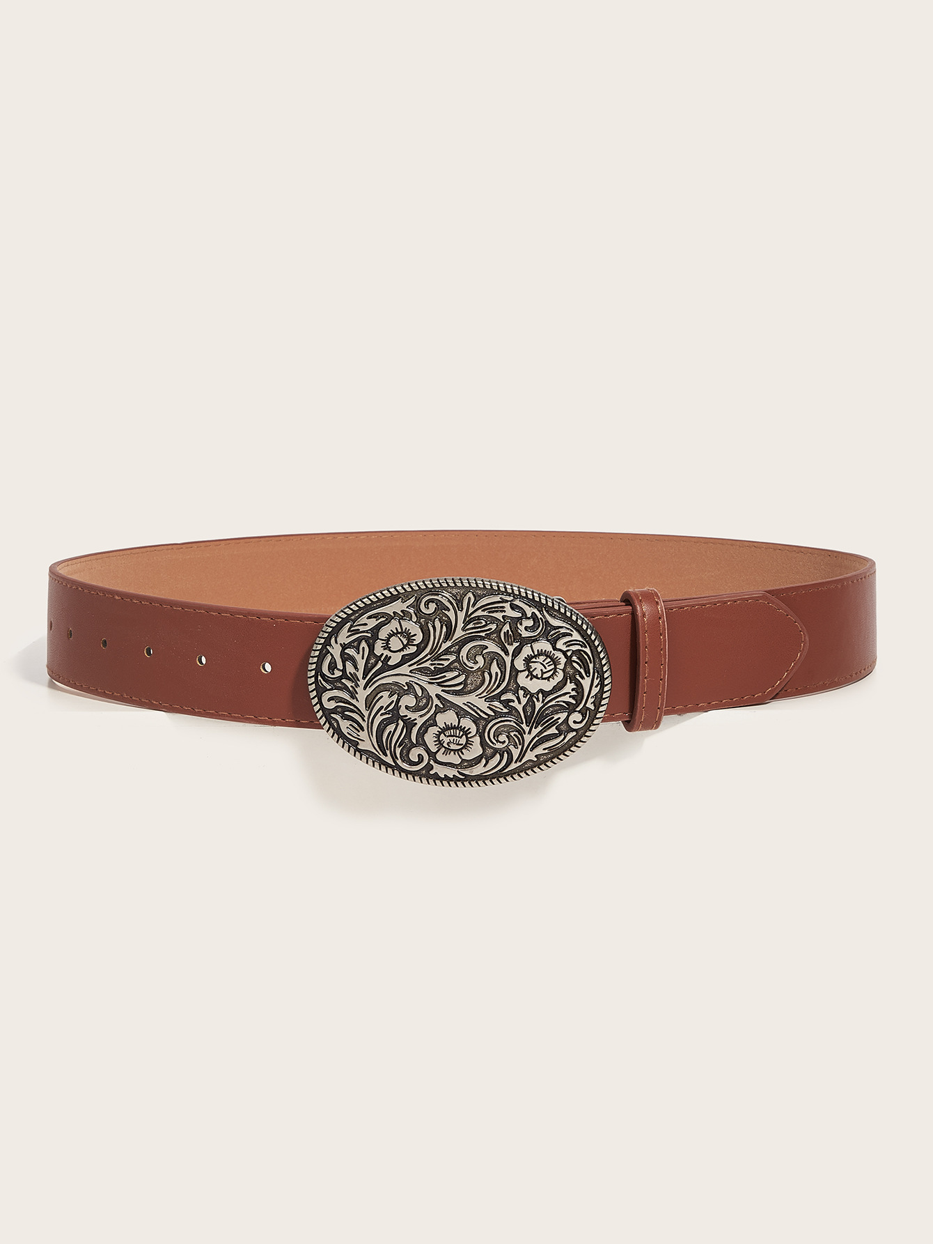 128g Weight Belt Classification 1 Piece Quantity Casual, Daily Occasion Pu Leather, Alloy Material Solid Color Pattern Women's Gender Retro Style Retro Solid Color Pu Leather Alloy Women's Leather Belts 1