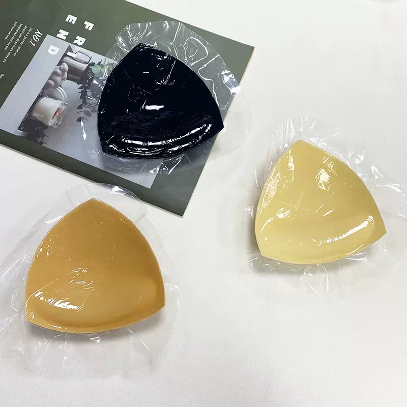 夏季新品外穿胸垫双面刷胶海绵上薄下厚泳衣插片加厚款加厚显胸大