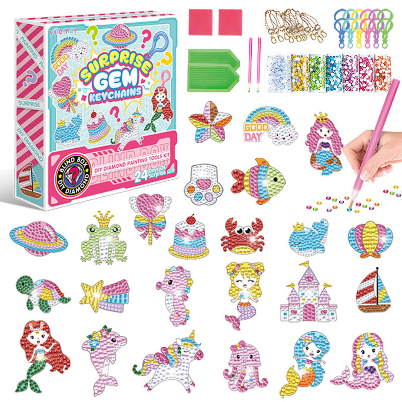 UK7005 (24PCS tema unicornio y sirena)