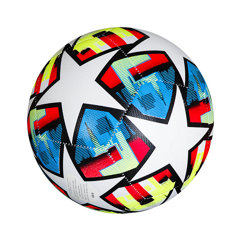Torneo de la Liga de Campeones Fútbol cosido a mano pu4 No. 5 Fabricantes de fútbol al por mayor comercio exterior emitido por Huang Lanxing
