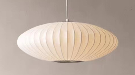 Araña de estilo japonés de diseñador nórdico Huixin, lámpara de dormitorio de restaurante Wabil Fengke, casa de familia, salón de té, candelabro de seda zen