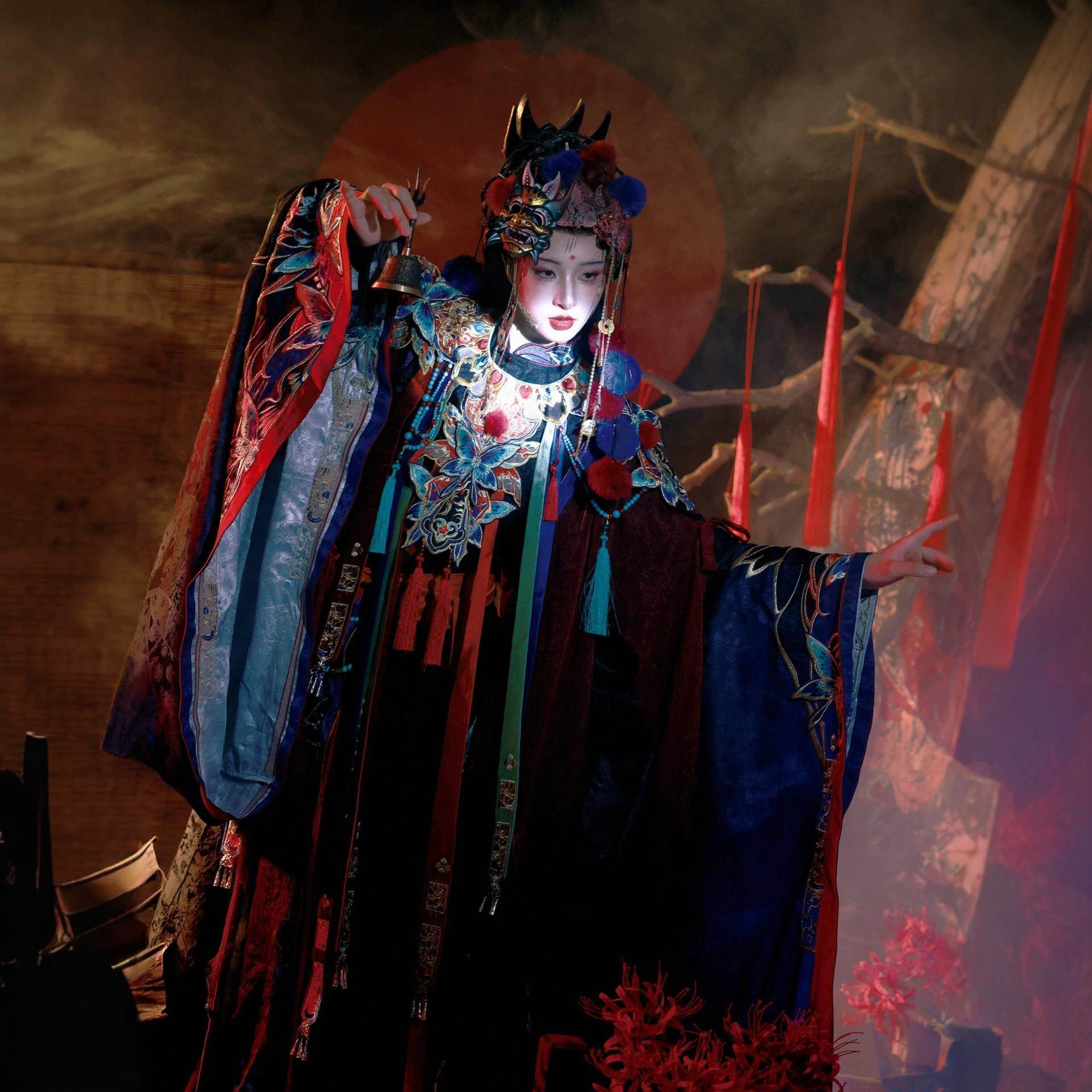 New ethereal Hanfu outfit for women, inspired by traditional Chinese opera, perfect for spring, summer, autumn, and winter. [Nuoxi Opera]