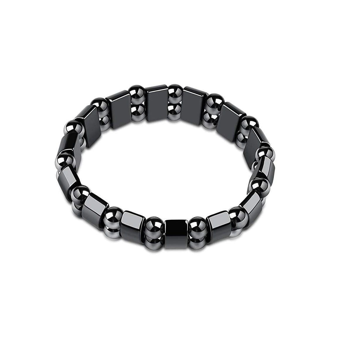 Daily Occasion Hip-Hop Geometric Color Block Hematite Wholesale Bracelets