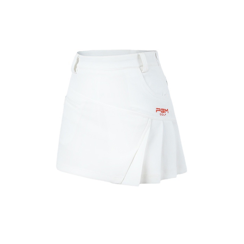Váy golf nữ hakama dây kéo thời trang xếp ly lót an toàn — Qz012 màu cam, Qz012 màu đỏ hoa hồng, Qz012 màu trắng, QZ012 màu xanh lam