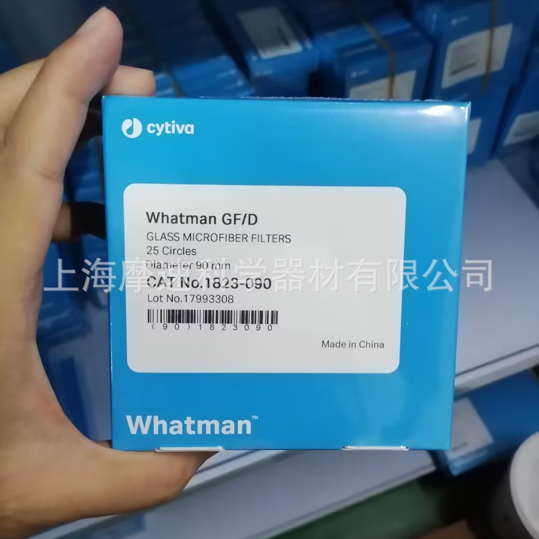 whatman GF/D:2.7μm玻璃纤维滤纸1823-090 25片装