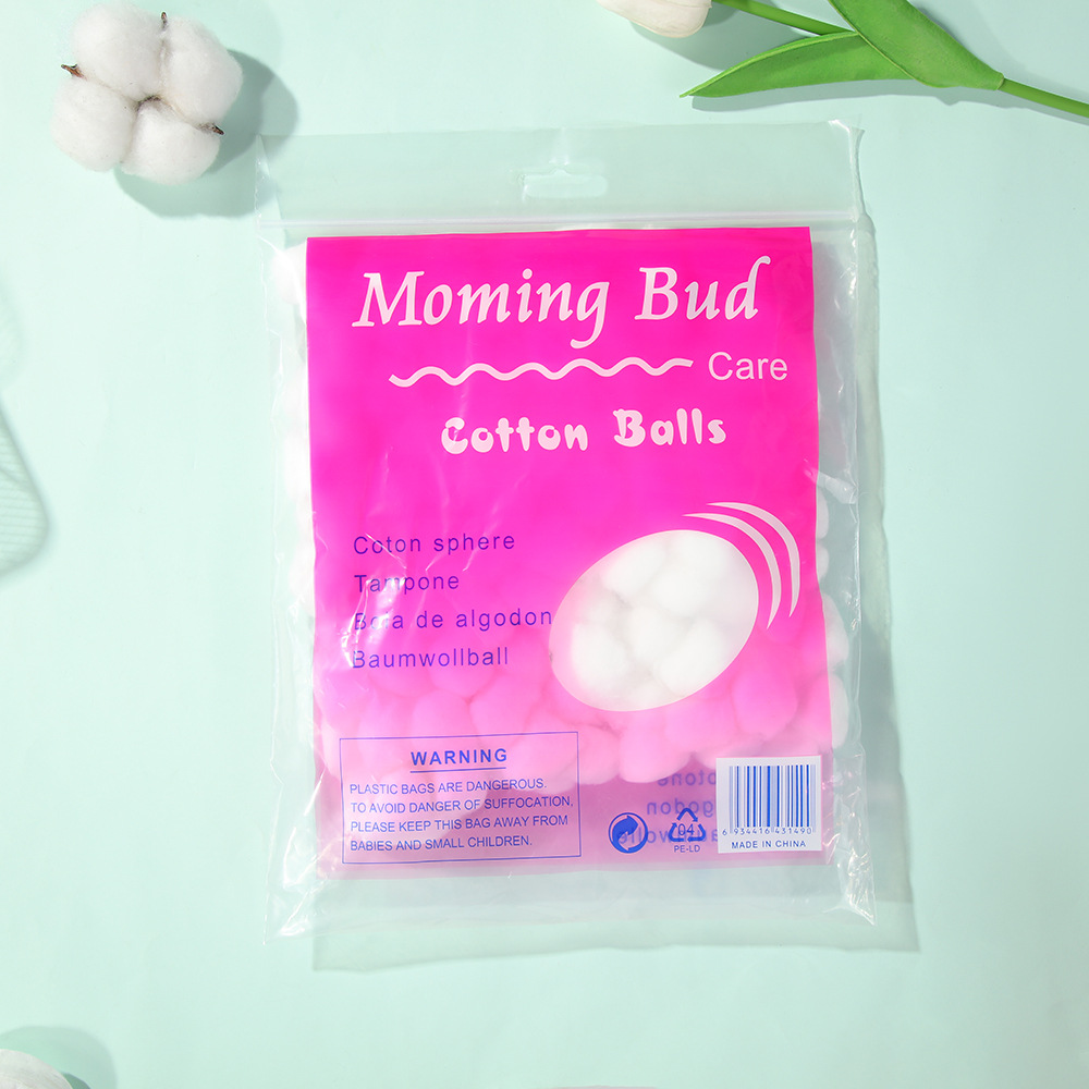 Cosméticos transfronterizos desengrasados bolas de algodón de color desechables pequeñas bolas de algodón de alcohol iodóide desmaquillaje al por mayor