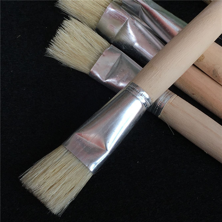 Floral Brand Pig bristle oil painting brush with white handle glue paint paint oil painting watercolor industrial brush