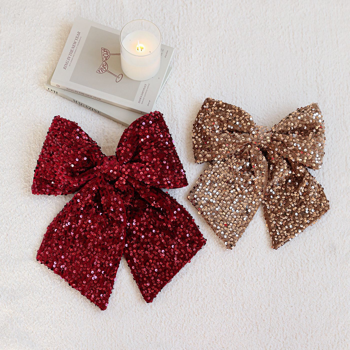 Nuevo tela de mariposa de Navidad sequinado flash alto árbol de Navidad colgante decoración colgante props en stock