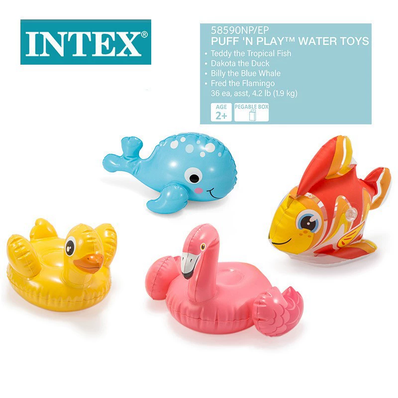Надувная игрушка Intex для игр в воде, товары гигиены для купания детей, плавания, игр с песком, с животными
