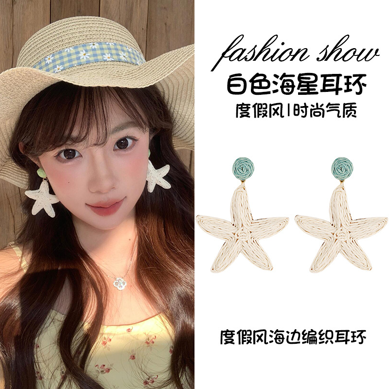 White earrings