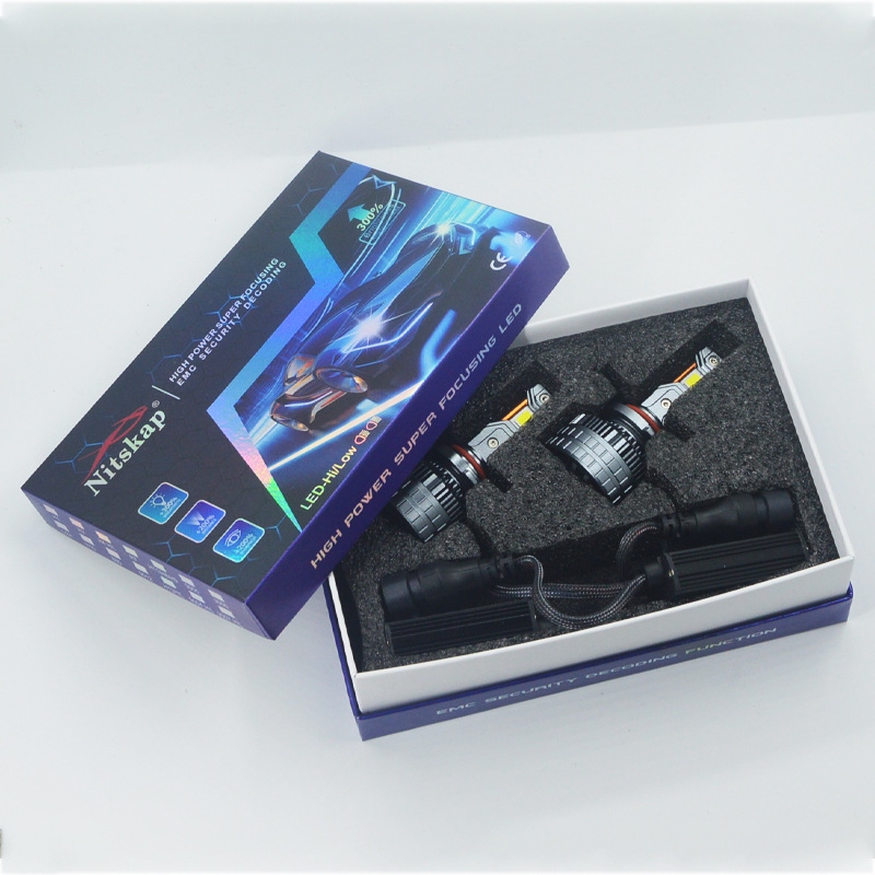 Cross-Border Three Copper Tube High Power 240W Car Led Headlight H1H7H4H11 9005 90069012 Car Bulb