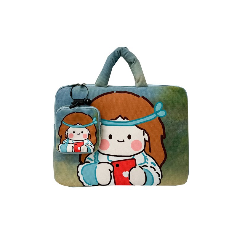 파란색 대형 사이즈, 키링 포함 【 14inch 】8810#